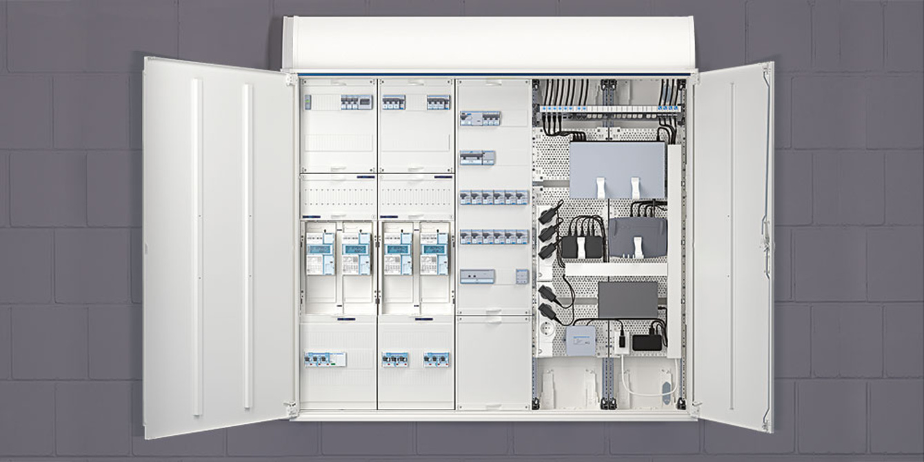 Technikzentrale bei Krüger Elektro in Buchen