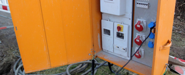 Baustrom bei Krüger Elektro in Buchen
